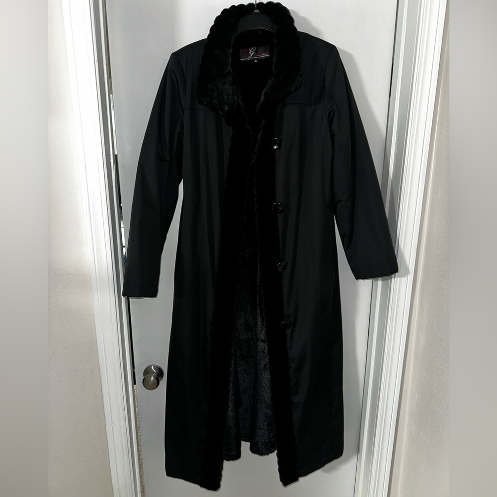 Gallery Black Trench Coat